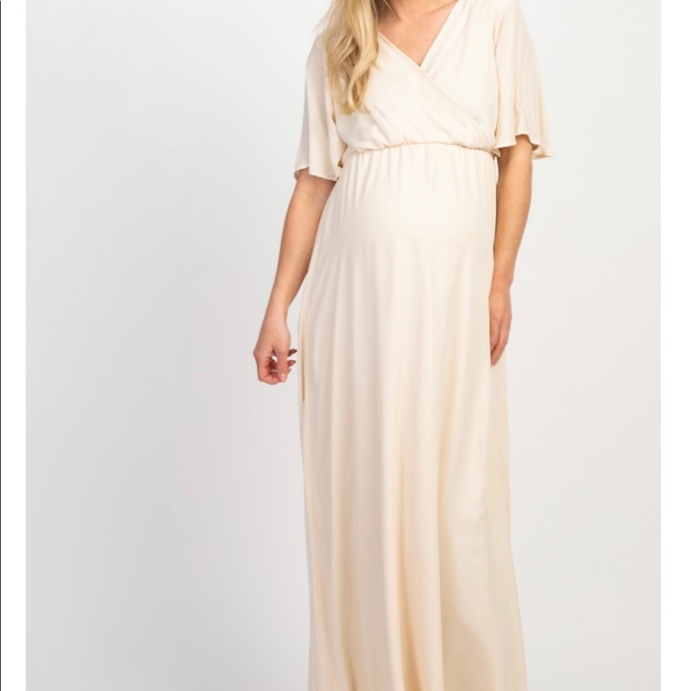 Pink Blush Maternity maxi dress